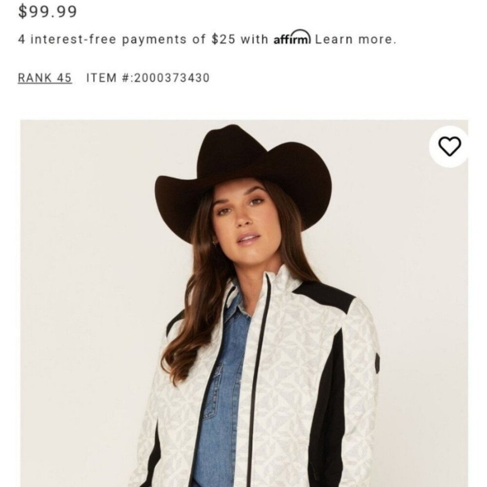 Rank45 Womens Boot Barn Country Jacket *NEW *